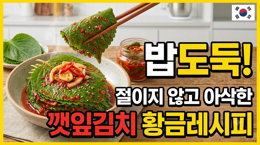 밥도둑 깻잎김치 이미지