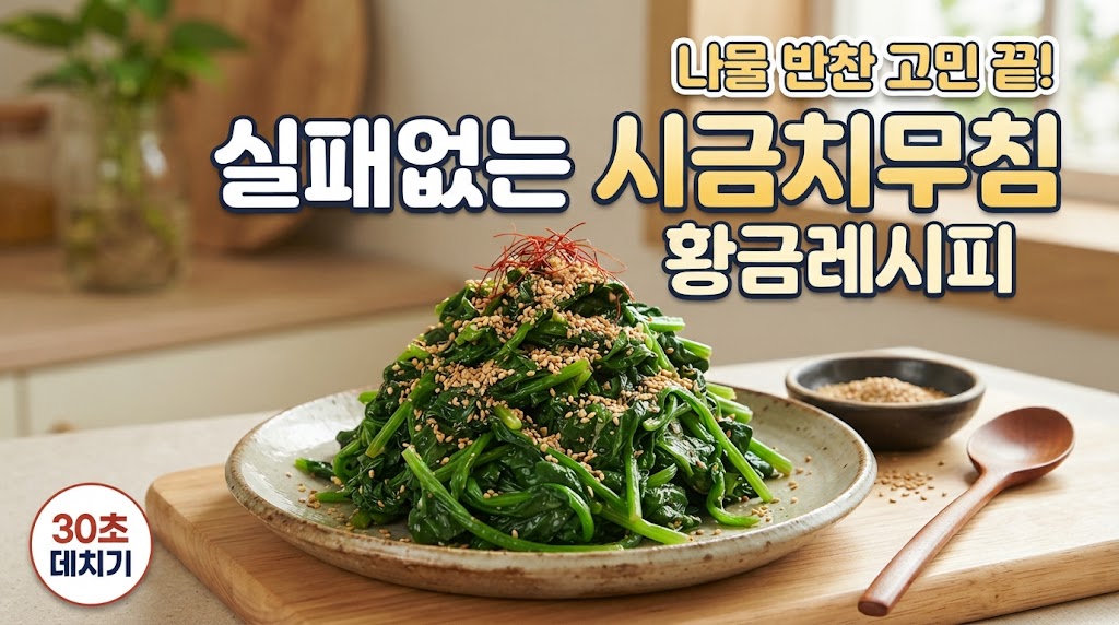 뽀빠이의 맛! 시금치 무침 이미지
