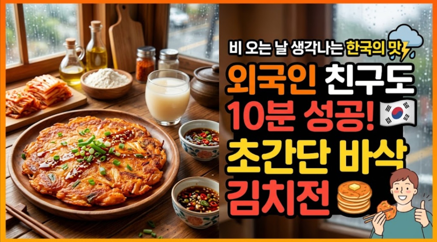 바삭한 김치전 이미지