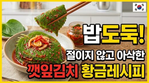 밥도둑 깻잎김치 이미지