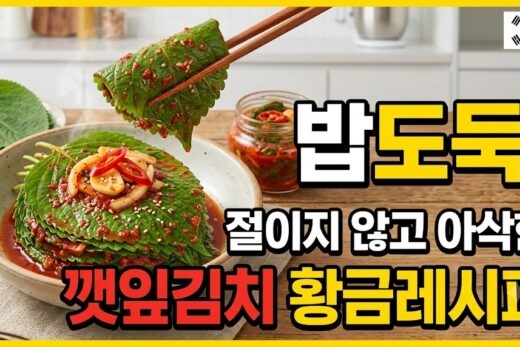 밥도둑 깻잎김치 이미지