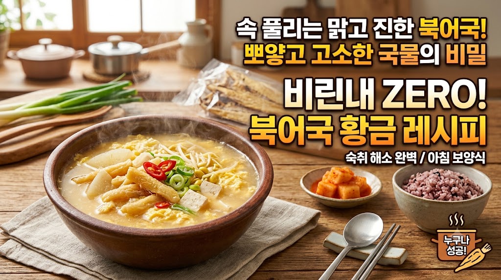 김이 모락모락 올라오는 속시원한 북어국 이미지
