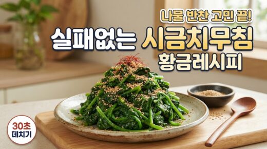 뽀빠이의 맛! 시금치 무침 이미지