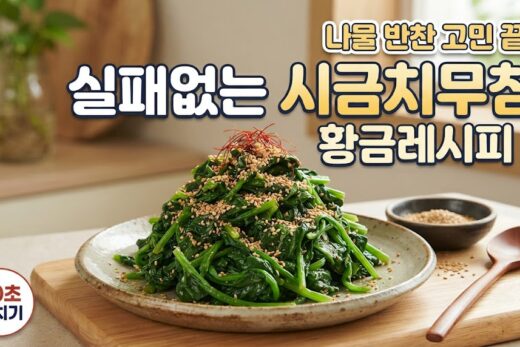 뽀빠이의 맛! 시금치 무침 이미지