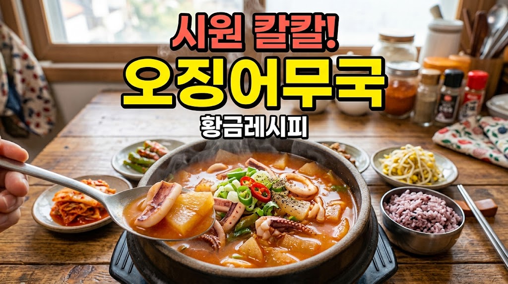 시원칼칼한 오징어국 이미지