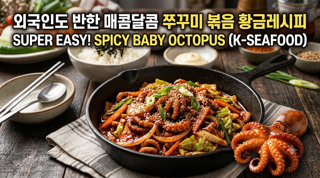 매콤하고 쫄깃한 쭈꾸미볶음 이미지