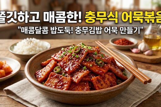 빨간 충무식 어묵볶음 이미지
